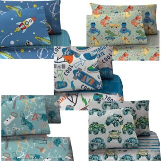 Jogo de lençol SOLTEIRO 3 peças 180 fios meninos Corttex