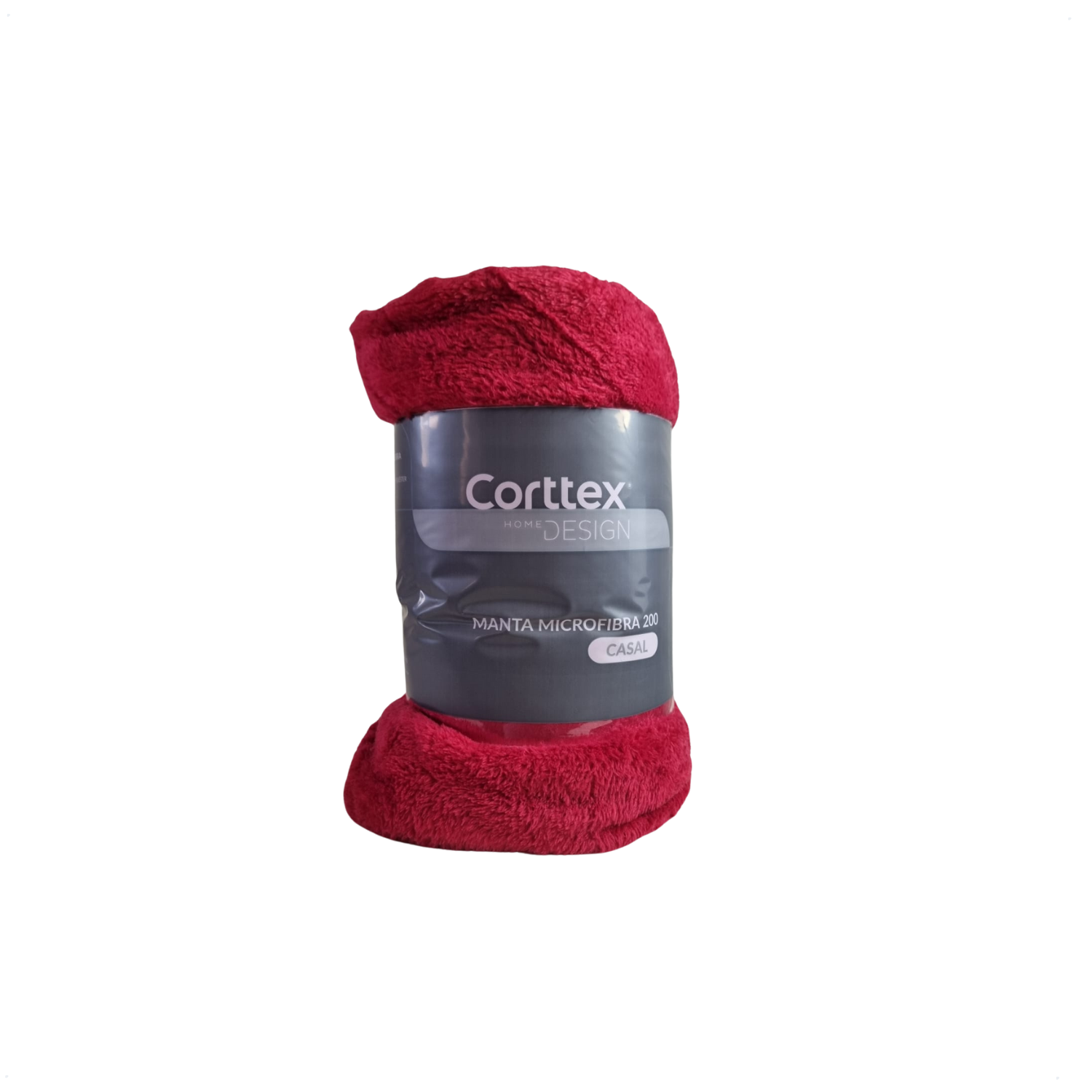 Cobertor manta microfibra Cortex CASAL vermelho toque macio
