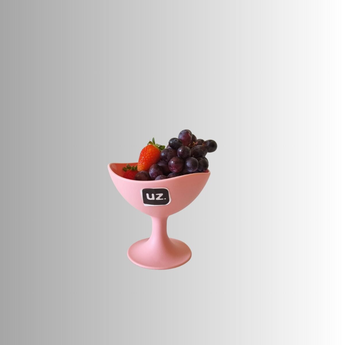 Kit 4 taças para sobremesa sorvete frutas 300ml rosa Uz - Imagem 5